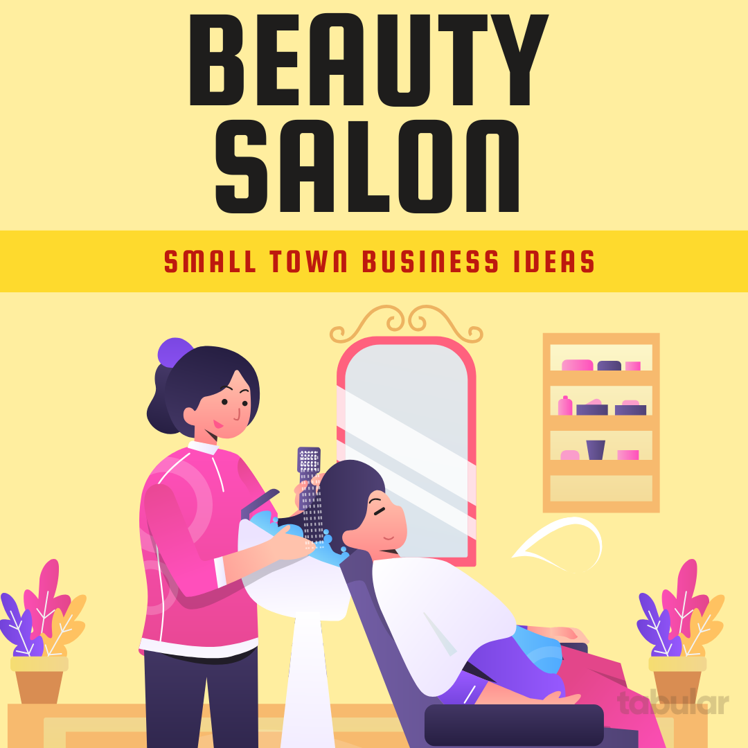 small town business: beauty salon, hair salon
